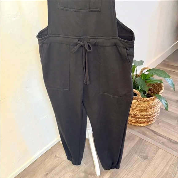 Wallflower black Cotton Jumpsuit Overalls drawstring waist M - Picture 8 of 11